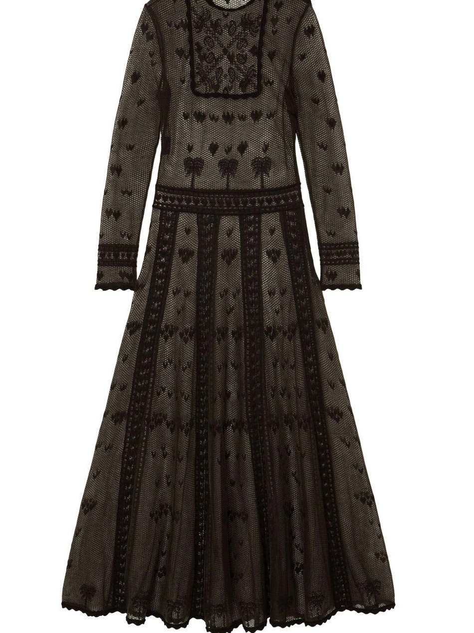 Cheap Alanui dress embroidered sheer Women 0724